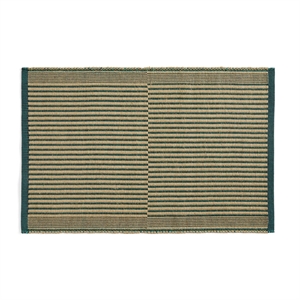 HAY Tapis Mat 60x95 Czarny/ Zielony