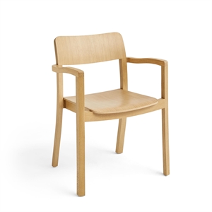Krzesło do Jadalni HAY Pastis z Podłokietnikiem w Kolorze Dębu Lakierowanego