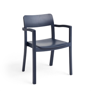 HAY Pastis Krzesło do Jadalni z Podłokietnikami Steel Blue