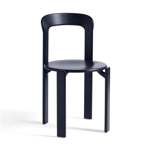 Krzesło do Jadalni HAY Rey, Buk Lakierowany w Kolorze Głębokiego Błękitu