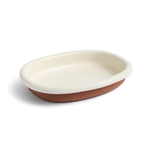 HAY Barro Oval Dish Duży Off-White