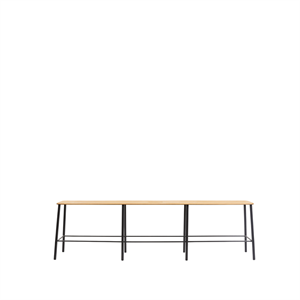 Ławka Frama Adam L160 Czarny/Dąb