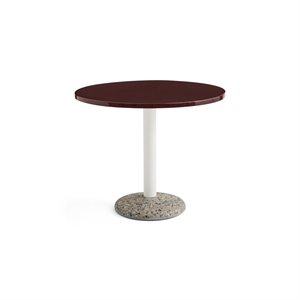 HAY Ceramiczny Stół do Jadalni Ø90 Bordeaux