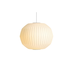 HAY Nelson Kątowa Lampa Wisząca Wisząca w Kształcie Bańki, Średnia w Kolorze Złamanej Bieli