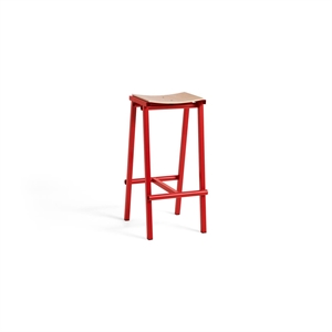 HAY Stool 8 Hoker Barowy H75 Signal Red