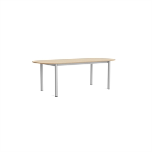 Stół jadalny HAY Annex Oblong L220 lakierowany dąb/ Aluminiowy