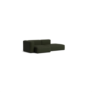 Sofa HAY Mags Soft 2,5-osobowa, 3-osobowa, lewa, Maglia, ciemnozielona