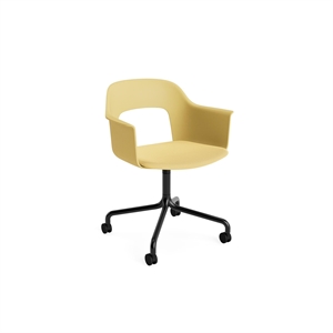 Krzesło do jadalni HAY Layout 263 z podłokietnikiem i obrotowym siedziskiem Relate 431/ Czarny