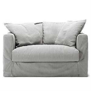Fotel Dwuosobowy Decotique Le Grand Air w Kolorze Jesionowym w Paski/len
