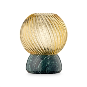 Design By Us Świecznik Twist of Marble Moss/ Bursztynowy