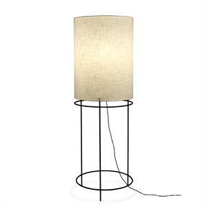 Lampa Stojąca Serax Cylinder 03 w Czarny- Biały