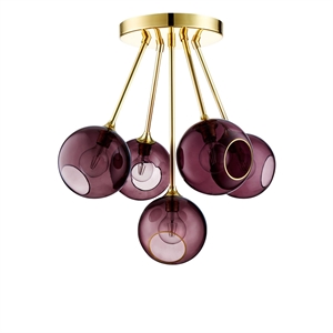 Design by Us Ballroom Molecule Lampa Sufitowa Purple Rain/Gold