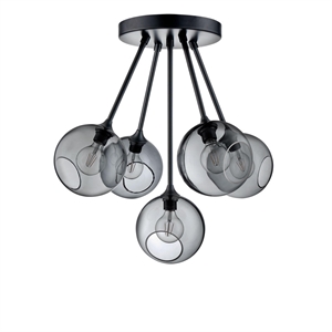 Design by Us Ballroom Molecule Lampa Sufitowa Dym/ Czarny