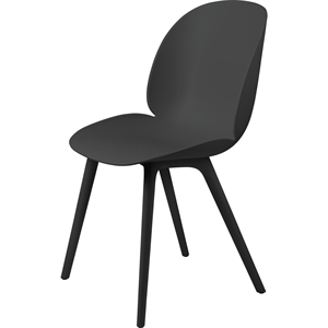 Krzesło do Jadalni GUBI Beetle, Tworzywo Sztuczne , Czarny