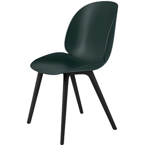 Krzesło do Jadalni GUBI Beetle, Czarny Plastikowa Podstawa/ Zielony