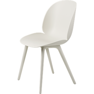 Krzesło do Jadalni GUBI Beetle z Tworzywa Sztucznego, Alabastru , Biały