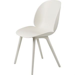 Krzesło do Jadalni GUBI Beetle z Tworzywa Sztucznego, Alabastru , Biały