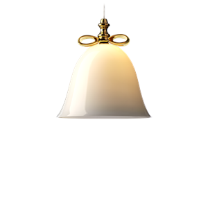 Moooi Bell Duża Lampa Wisząca Złota, Biała