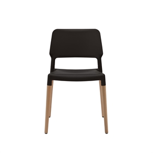 Krzesło do Jadalni Santa & Cole Belloch, Czarny, Naturalne