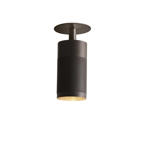 Thorup Copenhagen Cartridge Wpuszczana Lampa Sufitowa z Oksydowanego Mosiężny
