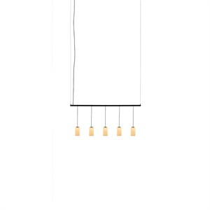 Santa & Cole Cirio Lineal 1 Modulo Lampa Wisząca Biały Opal/Szkło