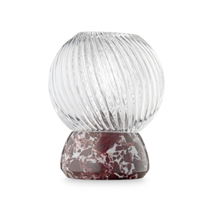 Design By Us z Marmuru Twist of Marble w Kolorze Burgundowy/ Przezroczysty