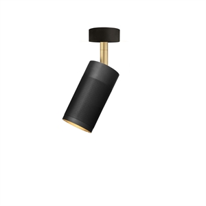 Thorup Copenhagen Patrone Pojedyncza Lampa Sufitowa Czarny Polerowany Mosiężny