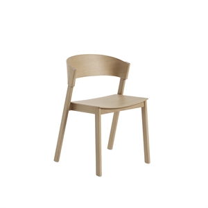 Krzesło do Jadalni Muuto Cover z Drewnianą Podstawa w Kolorze Dębu