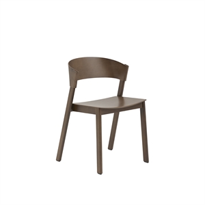 Krzesło do Jadalni Muuto Cover z Drewnianą Podstawa w Brązowy