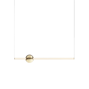 Lampa Lampa Wisząca Lee Broom Orion Tube w Biały/złotym