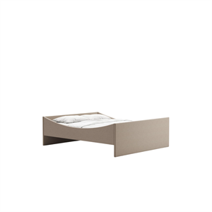 Rama łóżka Rye Sleep Curved 150x200 Ciemny Beżowy