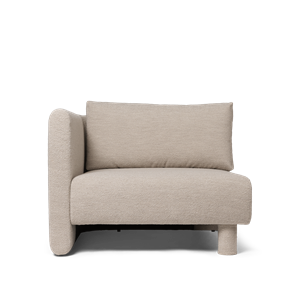 Sofa Modułowa Ferm Living Dase, Lewa, Miękka Bouclé/naturalna