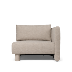 Sofa Modułowa Ferm Living Dase Prawa, Miękka Bouclé/naturalna