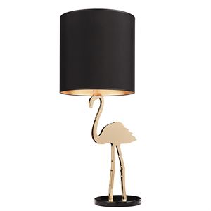 Design by Us Crazy Flamingo Lampa stołowa Czarna