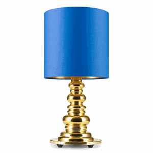 Design by Us PUNK DeLuxe Lampa stołowa Niebieska
