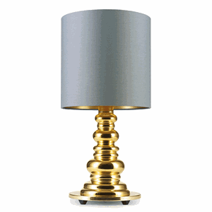 Design by Us PUNK DeLuxe Lampa stołowa Szara