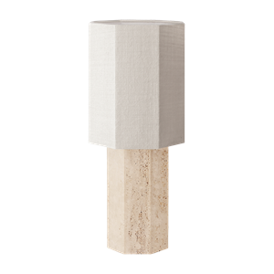 Lampa stołowa Louise Roe Eight Over Eight Grande Travertine/Jute White
