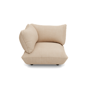 Fotel Narożny Fatboy Sumo z Recyklingowanego Sznurka, Lewy, Beżowy