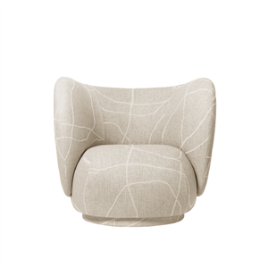 Fotel Ferm Living Rico z Obrotowym Siedziskiem/ Piaskowy