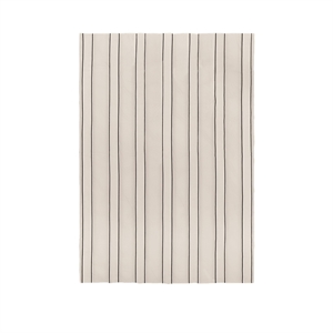 Narzuta na Łóżko Ferm Living Twill Double Złamana Biel/ Czarny