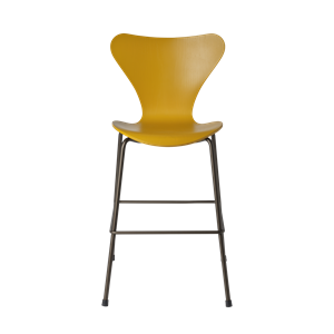 Krzesło Młodzieżowe Fritz Hansen Series 7, Spalone na Żółty