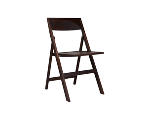 Krzesło Składane Frama Flat Folding w Kolorze Ciemnobrązowym