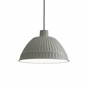 FontanaArte Cloche Lampa Wisząca Jasnoszara