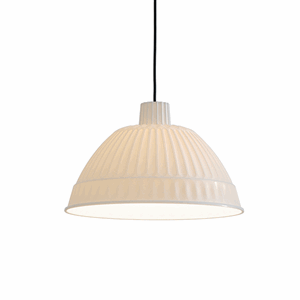 FontanaArte Cloche Lampa Wisząca Opalizująca Biel