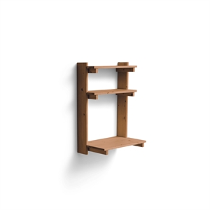 Półka Ścienna Form & Refine Beam Office 3, Sosna w Kolorze Głębokiego Brązowy