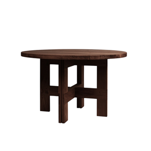 Stół Jadalny Frama Farmhouse Trestle Ø120 Dark Oak