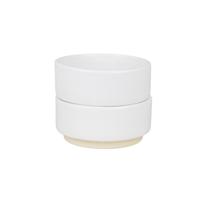 Zestaw 2 Misek Ceramicznych Frama Otto, Średnie, Biały