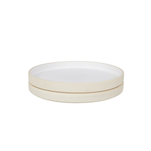 Zestaw 2 Mały Talerzy Ceramicznych Frama Otto w Biały