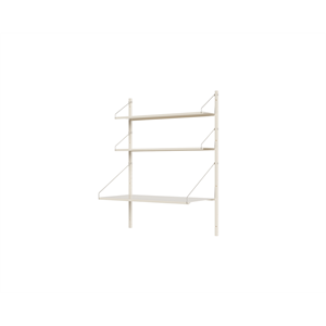 Półka Biblioteczna Frama Shelf, Sekcja Biurka, 108,4x80, Ciepła Biel