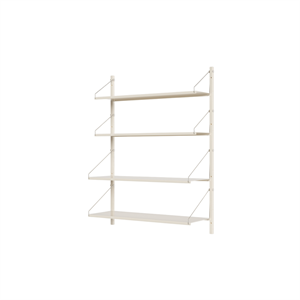 Półka Biblioteczna Frama Shelf Single Section, 108,4x80, Ciepła Biel